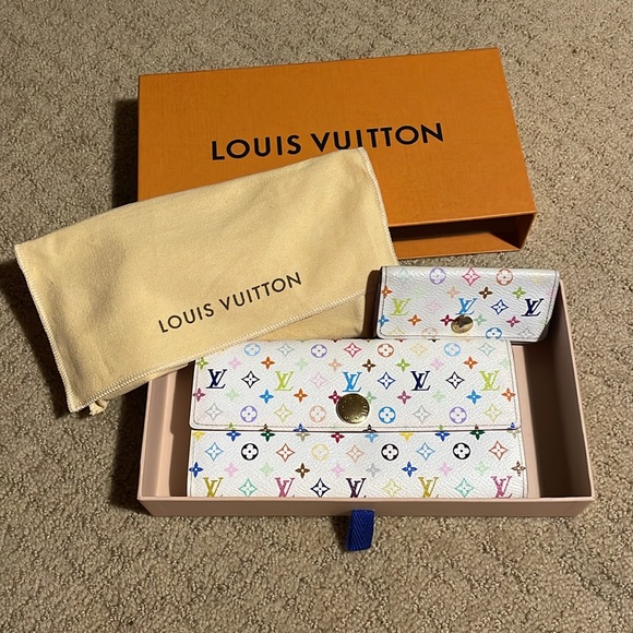 Louis Vuitton Handbags - LOUIS VUITTON Murakami Sarah Wallet & 4 Ring Key-case Set. VGUC